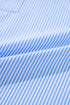 Tailored Pinstripe Button Front Smocked Cuff Blouse