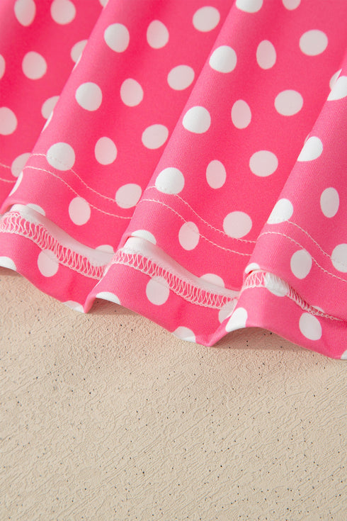 Polka Dot Print Slim Tank And Loose Pant Set
