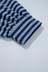 Striped Long Sleeve Drawstring Waist Loungewear Set
