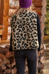 Exclusive Western Leopard Print Fleece Sherpa Vest
