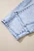 Cotton Polyester Denim Pull On Barrel Jeans