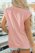 Pumpkin Print Graphic Mock Neck Statement Tee