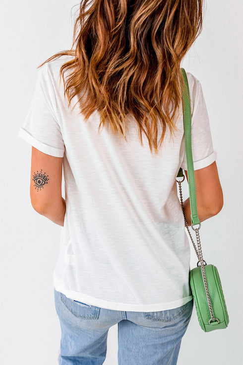 Western Duck Print Graphic Novelty Statement Tee