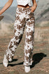 Abstract Pattern Regular Fit Full Length Western Jeans