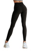 Criss Cross Tummy Control High Waist Solid Leggings
