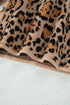 Leopard Print Button Up Long Sleeve Viscose Blend Cardigan