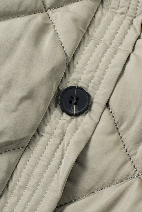 Solid Color Quilted Longline Outerwear Pocket Vest