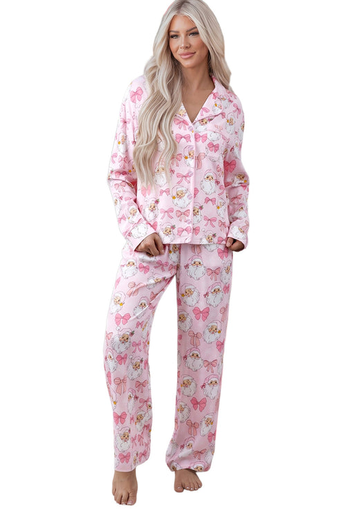 Abstract Print Full Length Long Sleeve Lounge Set
