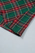 Plaid Button Front Short Sleeve Shift Mini Dress