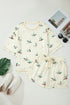 Mallard Duck Print Oversized Tee Drawstring Short Set