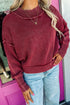 Seamed Drop Shoulder High Neck Ribbed Sweater