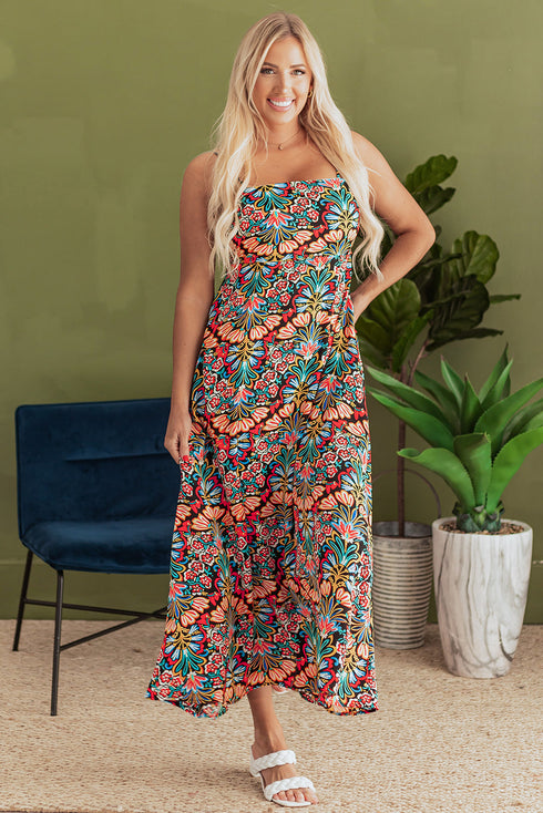 The Coastal Breeze Floral Maxi Dress