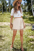Bohemian Tassel Fringe Wrap Knot Casual Shorts