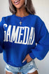 Polyester Applique Embroidered Patch Pattern Shift Sweatshirt