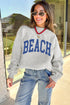Polyester Mock Neck Graphic Print Reversible Sweatshirt
