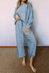 Ultra Loose Textured Slouchy Matching Pant Set