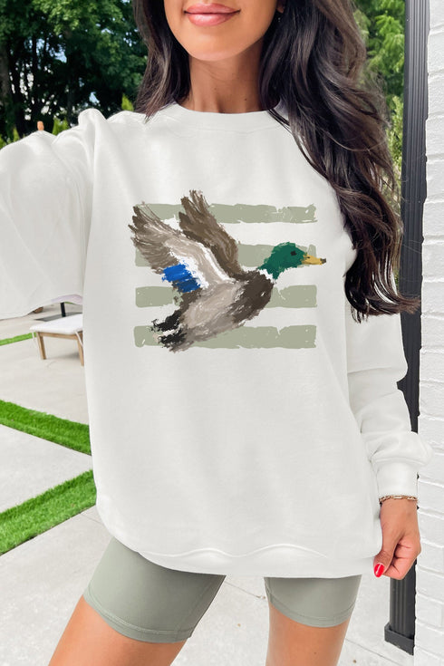Mallard Duck Western Print Graphic T Shirt