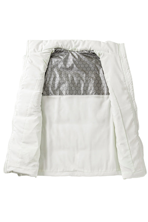 Solid Casual Oversized Stand Neck Puffer Vest