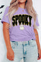 Short Sleeve Round Neck Ghost Letter Print Tee