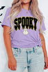 Short Sleeve Round Neck Ghost Letter Print Tee