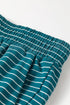 Striped Dropped Shoulder Long Sleeve Top Elastic Waist Pants Two Piece Pant Set