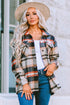 Relaxed Fit Brushed Plaid Button Down Shirt