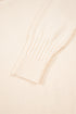 Cable Knit Layered Look Ruffle Hem Pullover Sweater