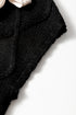 Cable Knit Mock Neck Satin Ribbon Sweater Vest