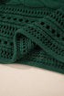 Cable Knit Open Weave Boat Neck Sweater