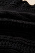 Cable Knit Open Weave Boat Neck Sweater