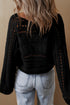 Cable Knit Open Weave Boat Neck Sweater