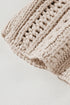 Cable Knit Open Weave Boat Neck Sweater