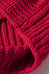 Cable Knit Sleeve Exposed Seam Pullover Hooded Sweater