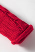 Cable Knit Sleeve Exposed Seam Pullover Hooded Sweater