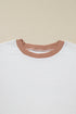 Cable Texture Ribbed Patchwork Plus Size Long Sleeve Top