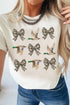 Camo Bow Duck Print Crew Neck Western Graphic Tee