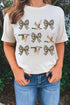 Camo Bow Duck Print Crew Neck Western Graphic Tee