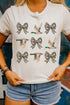Camo Bow Duck Print Crew Neck Western Graphic Tee
