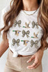 Camo Bow Duck Print Crew Neck Western Graphic Tee