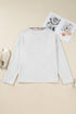 Camo Leaf Print Patchwork Zip Collar Pullover Sweatshirt