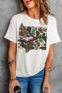 Camo Mallard Duck Western Short Sleeve Graphic Tee