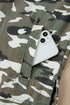 Camo Print Chest Pockets Loose Fit Denim Jacket