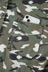 Camo Print Chest Pockets Loose Fit Denim Jacket