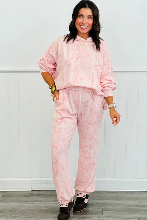 Camo Print Mock Neck Jogger Pant Set