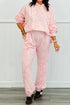 Camo Print Mock Neck Jogger Pant Set