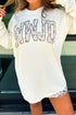 Camouflage Inspirational Letter Print Graphic Long Sleeve Tee