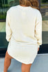 Camouflage Inspirational Letter Print Graphic Long Sleeve Tee