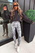 Camouflage Pattern High Waist Flexible Active Leggings