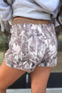Camouflage Print Drawstring Western Active Casual Shorts