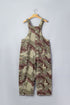 Camouflage Print Leopard Detail Loose Denim Overall Jumpsuit